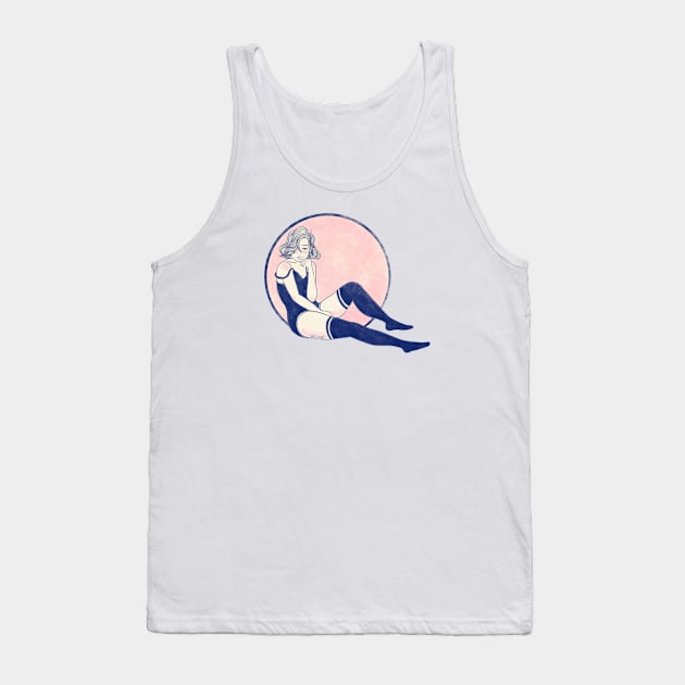 Biting Lips Tank Top by ontungc